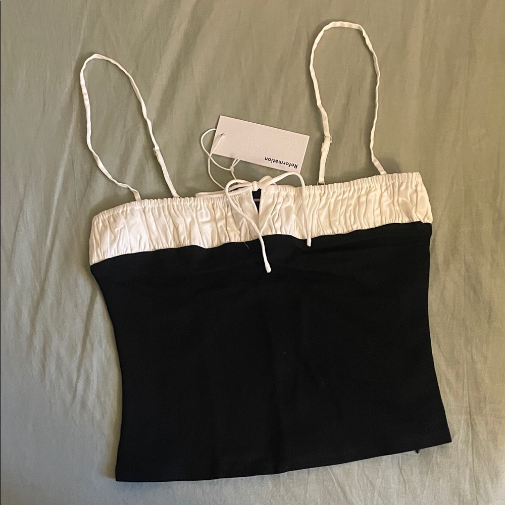 Reformation Black and White Tank